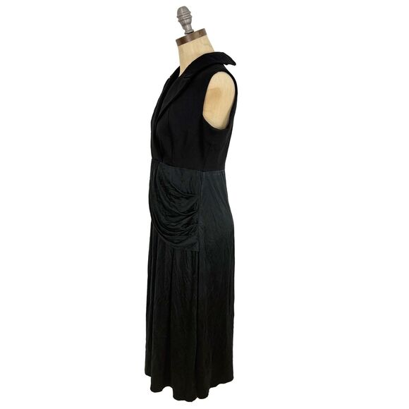 EMILIA GEORGE Meghan Maternity Dress M Black Mixed Media Formal EUC B86 - Picture 5 of 7